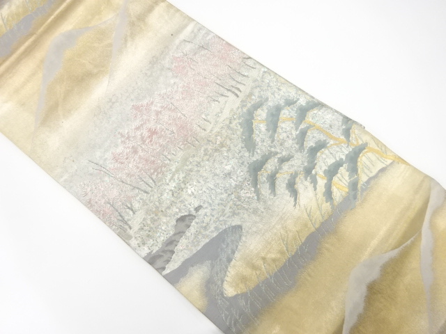 JAPANESE FUKURO OBI / WOVEN SCENERY OF KYOTO